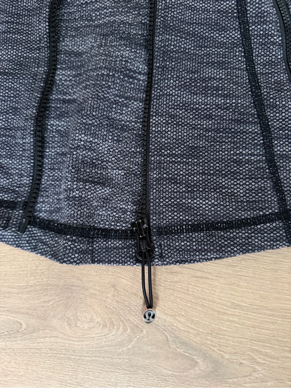 Lululemon Define Jacket Heathered Black Luon Full Zip Thumbholes Size 4 - Picture 3 of 6